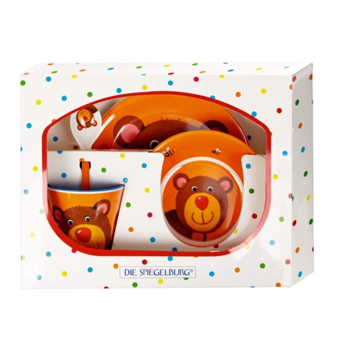 Die Spiegelburg Melamin-Geschenkset Bär Freche Rasselbande