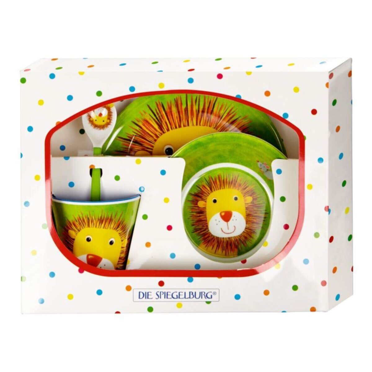 Die Spiegelburg Melamin-Geschenkset Löwe  Freche Rasselbande
