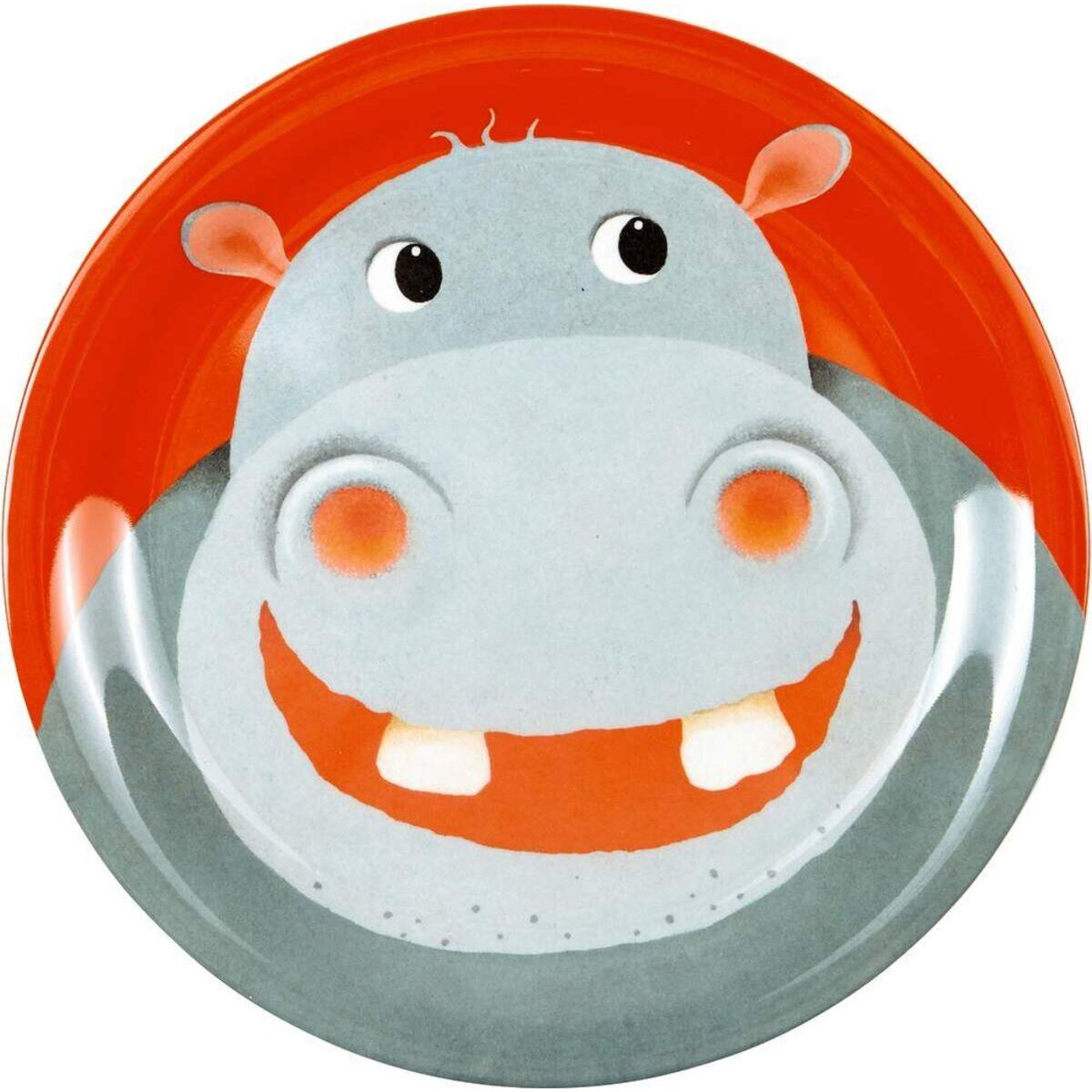 Die Spiegelburg Melamin-Teller Hippo Freche Rasselbande
