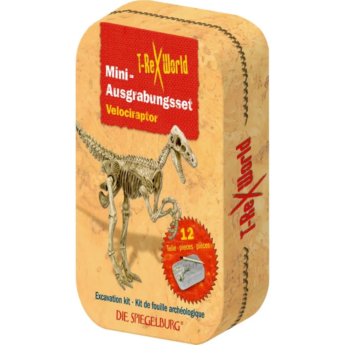 Die Spiegelburg Mini-Ausgrabungsset Velociraptor T-Rex World