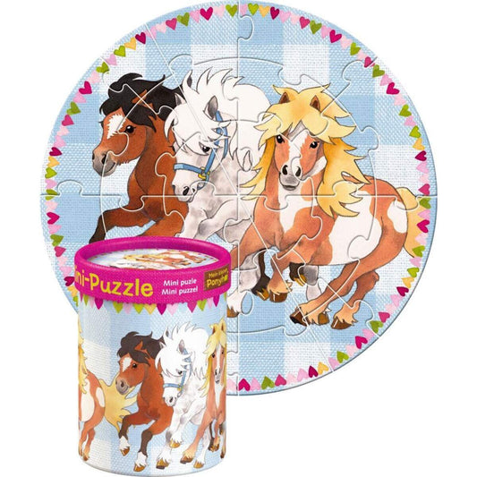 Die Spiegelburg Mini-Puzzles Mein kleiner Ponyhof (20 Teile), sortiert
