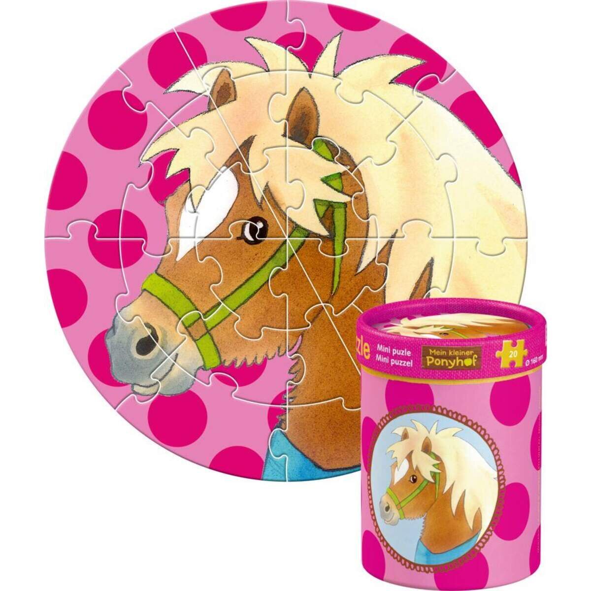 Die Spiegelburg Mini-Puzzles Mein kleiner Ponyhof (20 Teile), sortiert