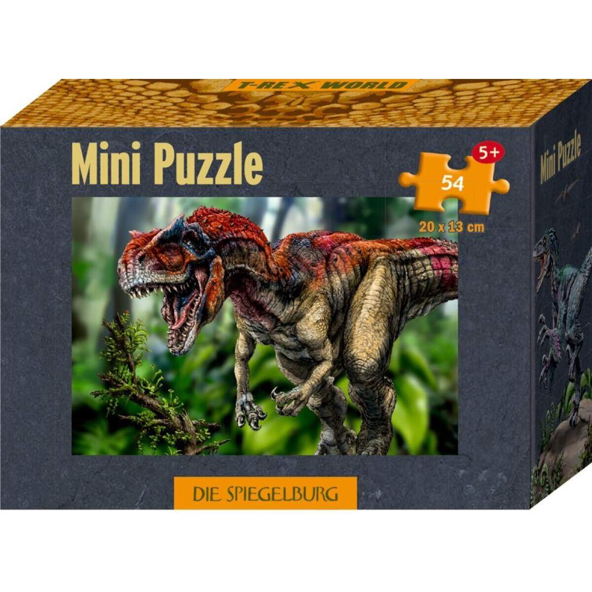 Die Spiegelburg Mini-Puzzles T-Rex World (54 Teile), 1 Stück, 4-fach sortiert