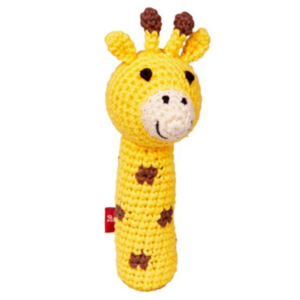 Die Spiegelburg Minirassel (Affe, Giraffe, Löwe) BabyGlück, 1 Stück, 3-fach sortiert