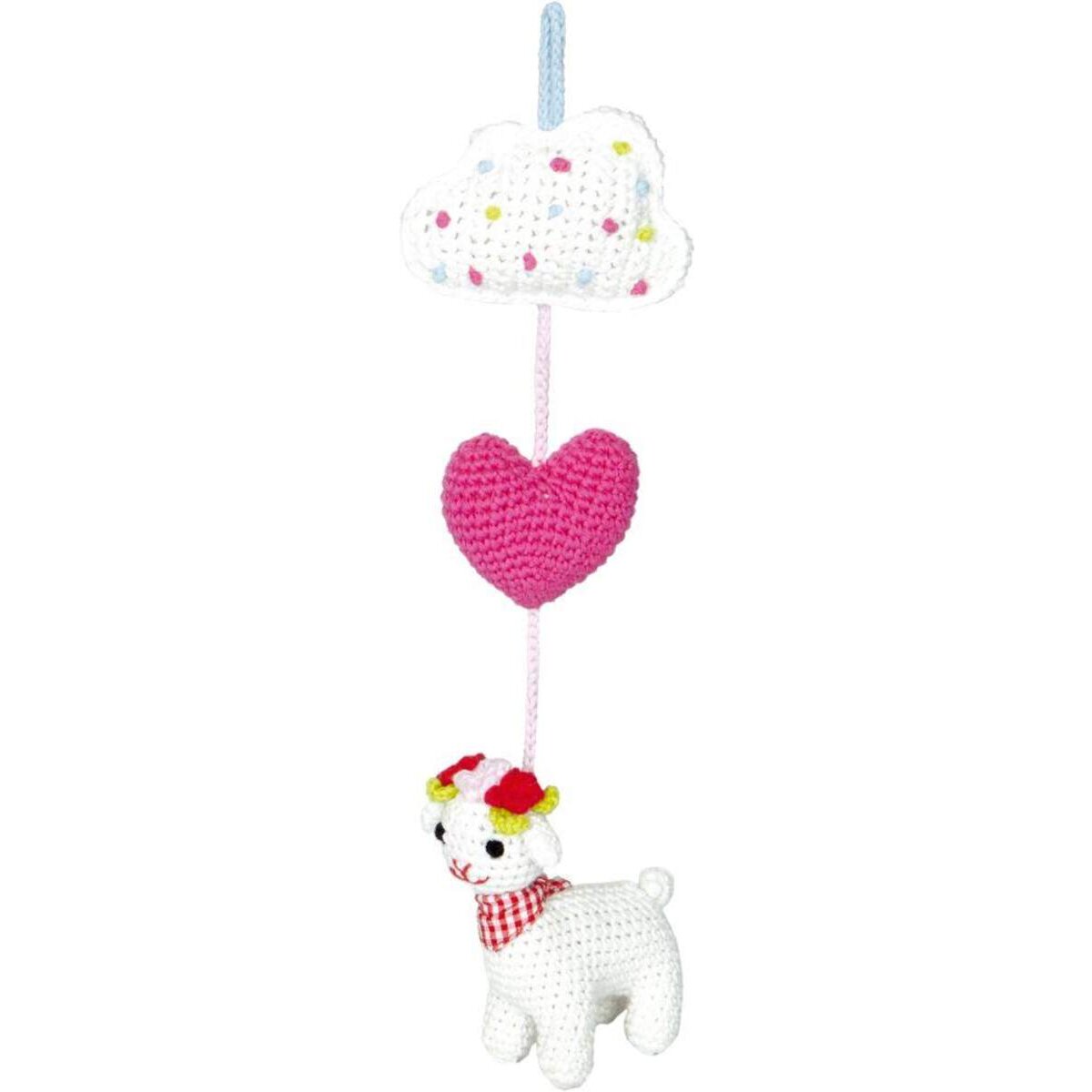 Die Spiegelburg Mobile Lämmchen BabyGlück (gehäkelt)