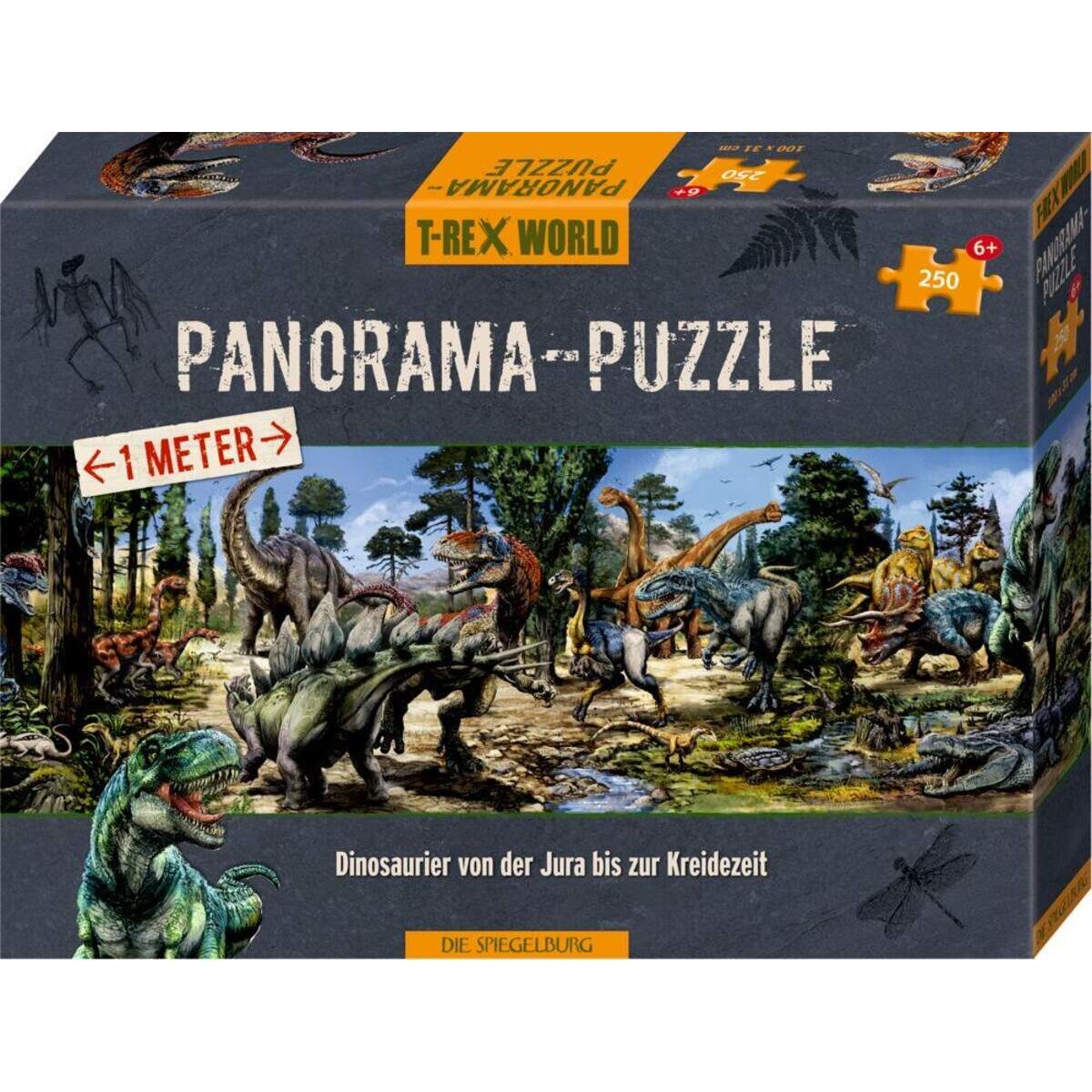 Die Spiegelburg Panorama-Puzzle T-Rex World (250 Teile)