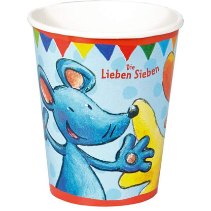 Die Spiegelburg Partybecher Die Lieben Sieben, 8 Stück