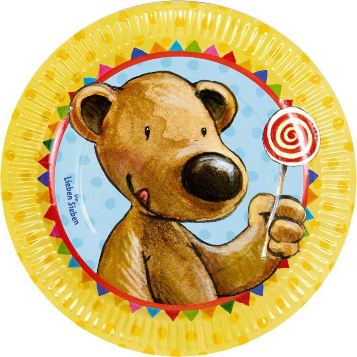 Die Spiegelburg Partyteller Die Lieben Sieben, 8 Stück