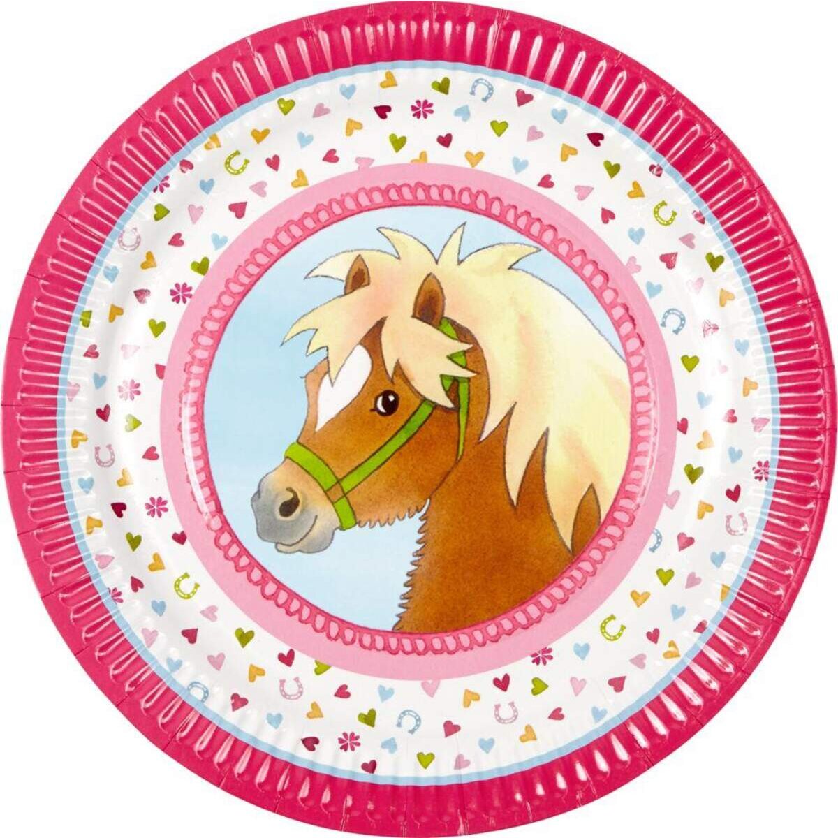 Die Spiegelburg Partyteller Mein kleiner Ponyhof 8 Stück