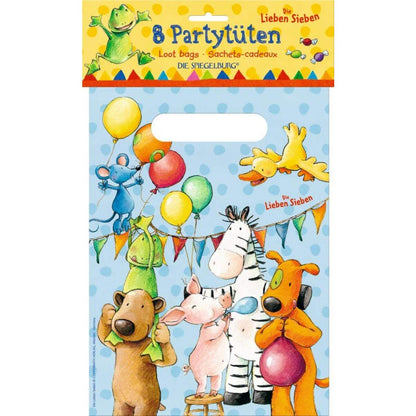 Die Spiegelburg Partytüten Die Lieben Sieben, 8 Stück