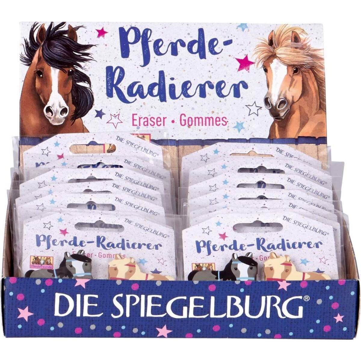 Die Spiegelburg Pferde-Radierer Pferdefreunde, 2 Stück