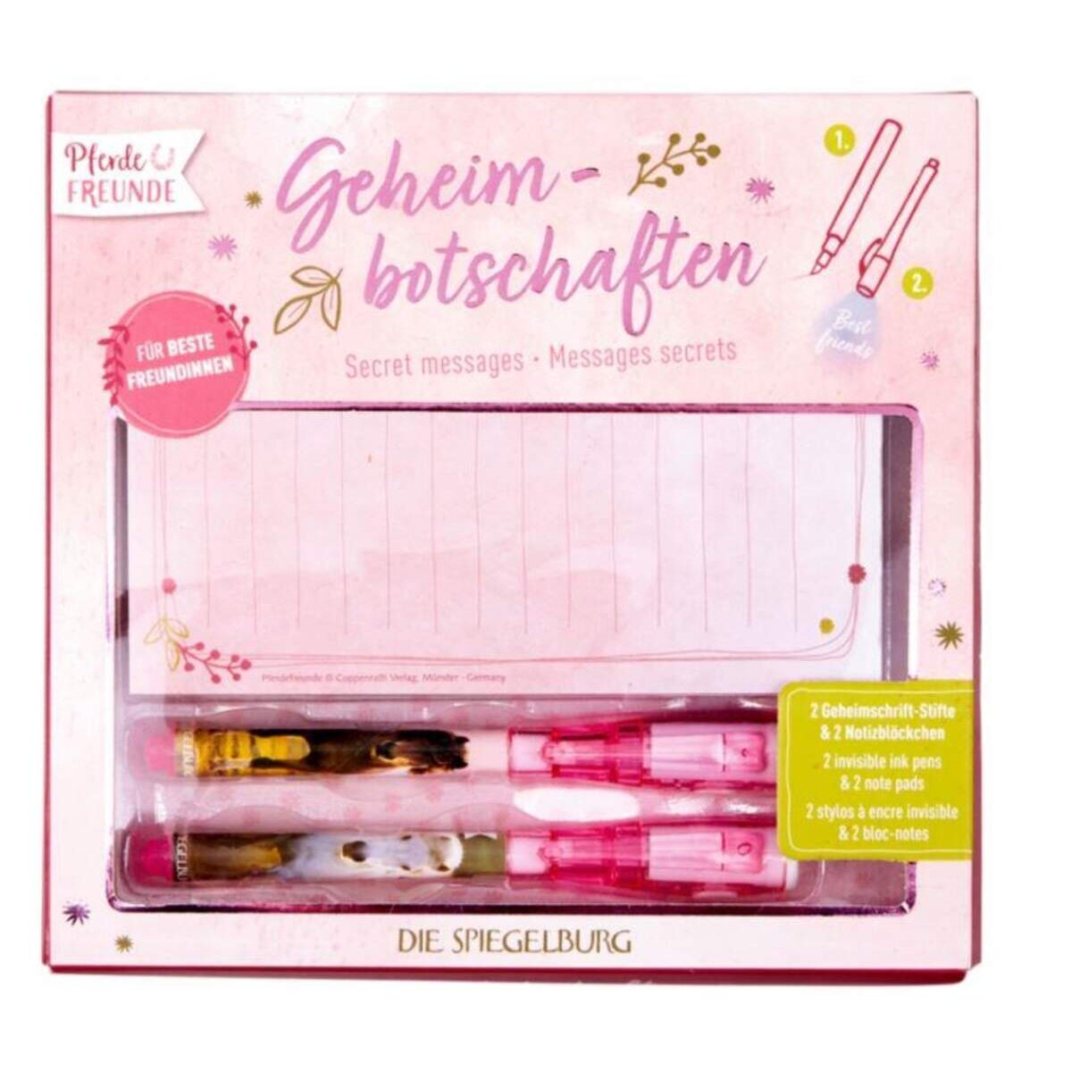 Die Spiegelburg Pferdefreunde - Geheimbotschaften für beste Freundinnen