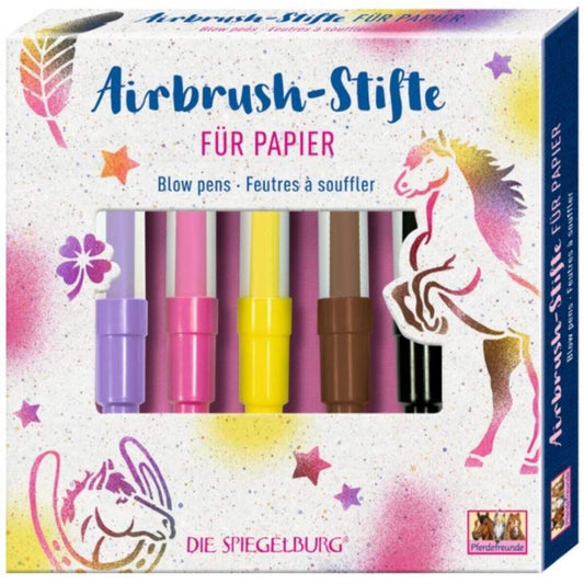 Die Spiegelburg Pferdefreunde Airbrush-Stifte für Papier
