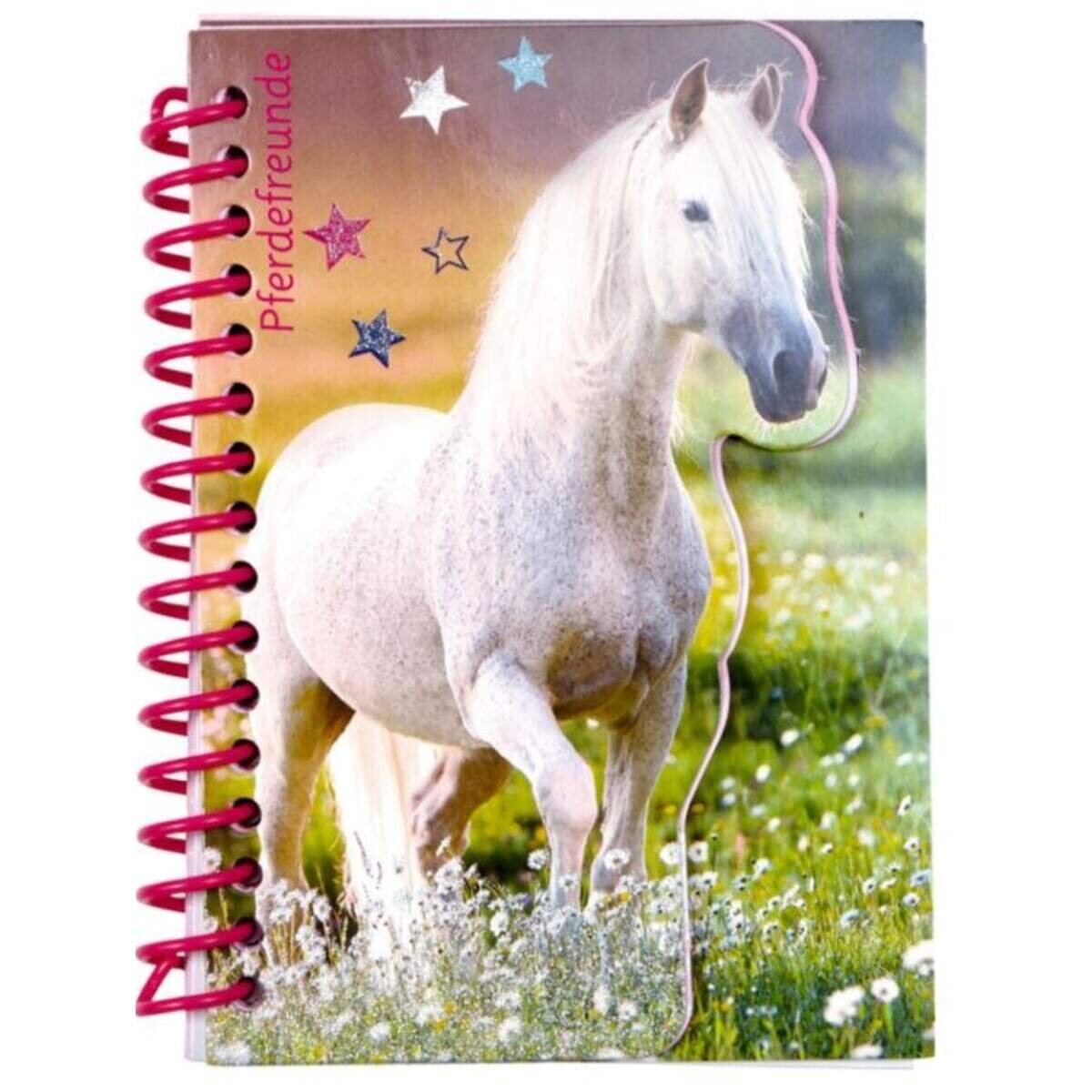 Die Spiegelburg Pferdefreunde Notizbuch (mit Stickerbogen) 1 Stück, sortiert