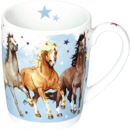Die Spiegelburg Porzellan-Tasse "Wolkenpferde" Pferdefreunde
