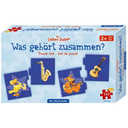 Die Spiegelburg Puzzle-Set "Was gehört zusammen?" D.L.Sieben (7x2 Teile)