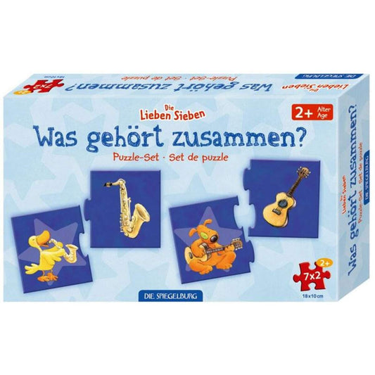 Die Spiegelburg Puzzle-Set "Was gehört zusammen?" D.L.Sieben (7x2 Teile)