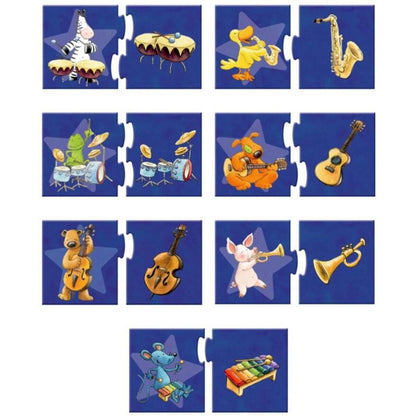 Die Spiegelburg Puzzle-Set "Was gehört zusammen?" D.L.Sieben (7x2 Teile)