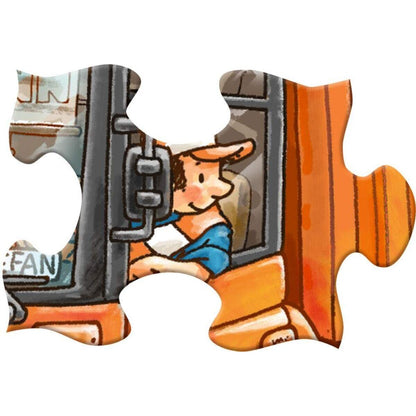 Die Spiegelburg Rahmenpuzzle Die Müllabfuhr kommt! 15 Teile