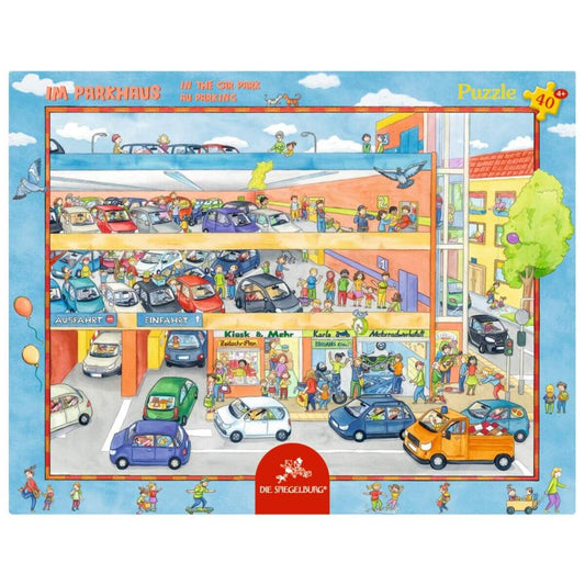 Die Spiegelburg Rahmenpuzzle Im Parkhaus, 40 Teile