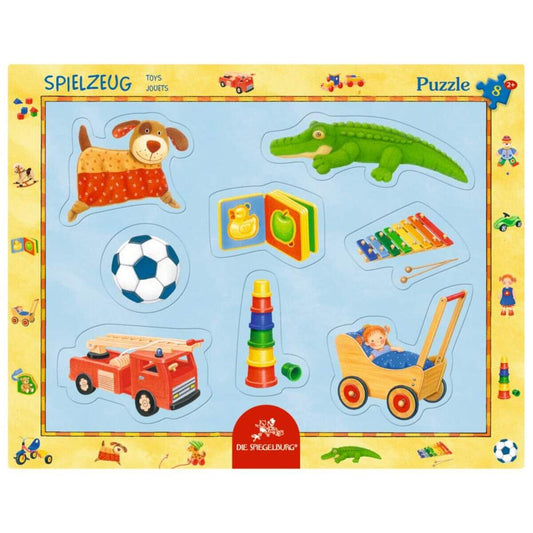 Die Spiegelburg Rahmenpuzzle mit Fingerlochstanzung Spielzeug, 8 Teile