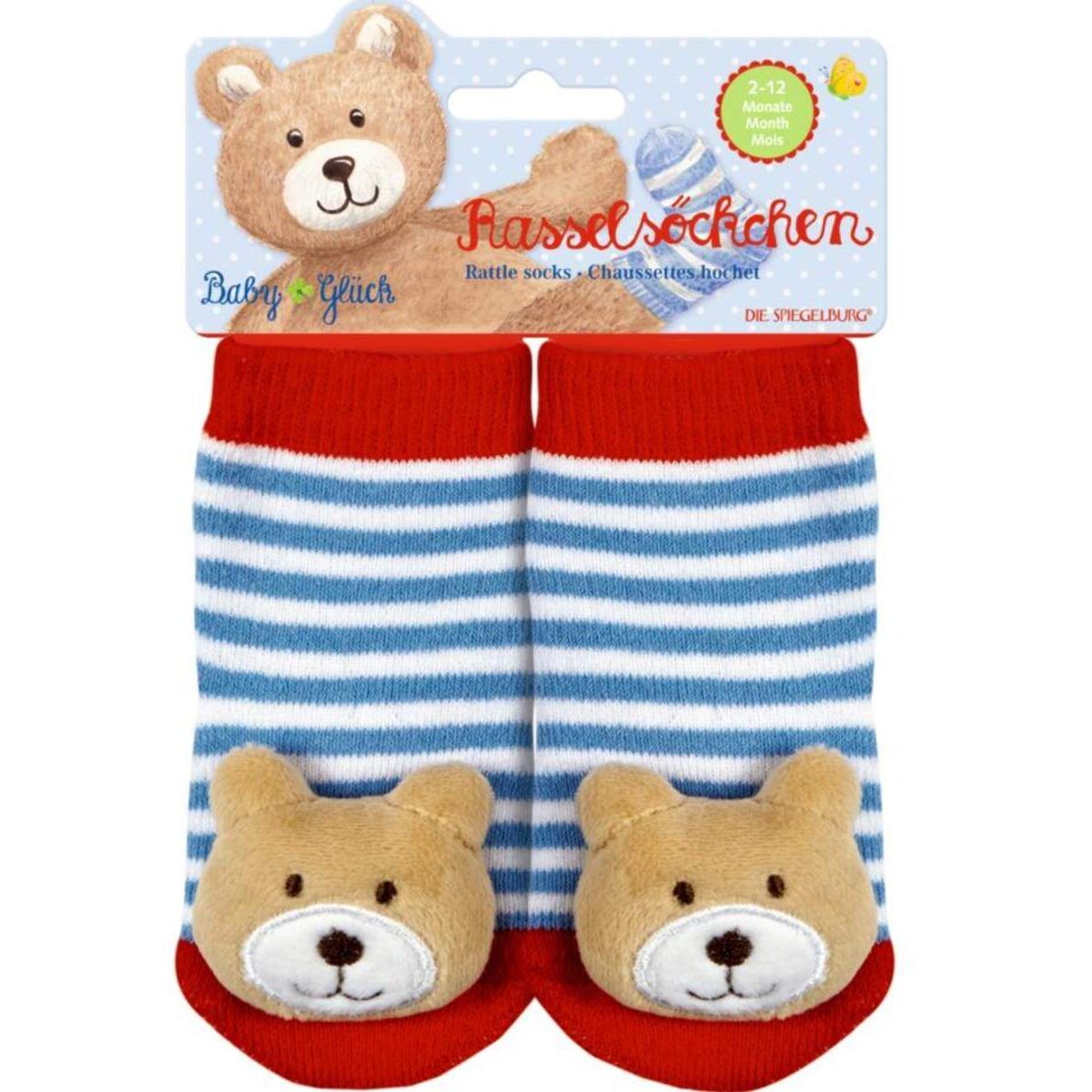 Die Spiegelburg Rasselsöckchen Bärchen BabyGlück