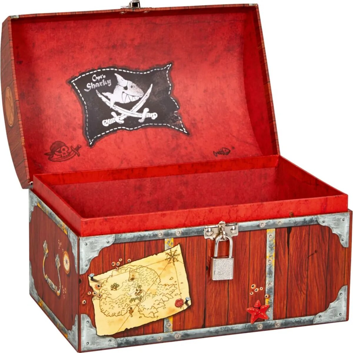 Die Spiegelburg Schatztruhe mit Schloss - Capt'n Sharky