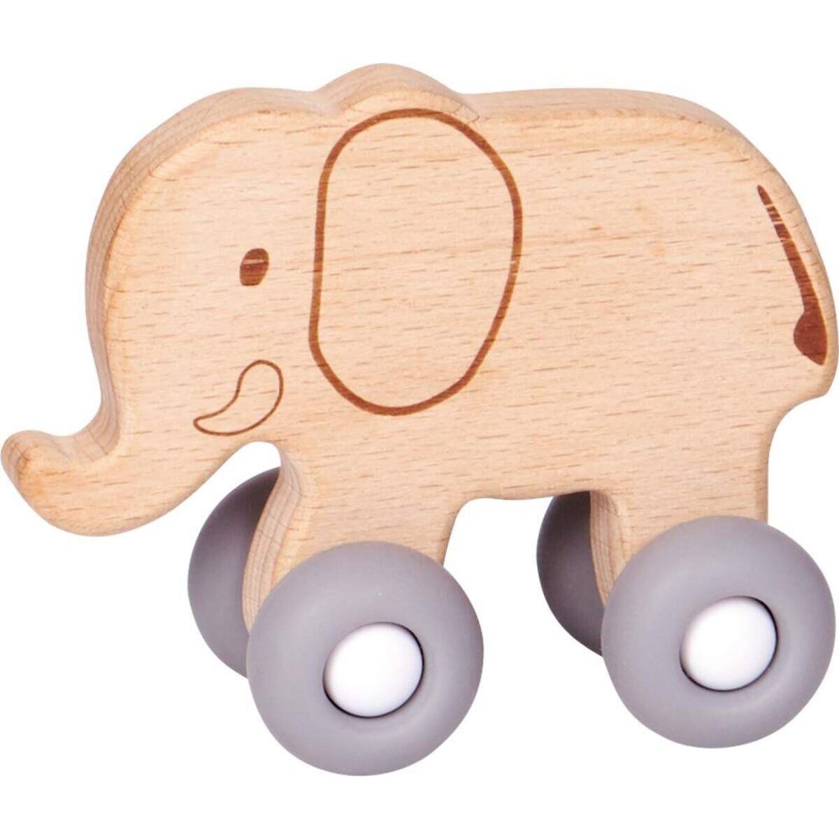 Die Spiegelburg Schiebe-Elefant aus Holz, BabyGlück