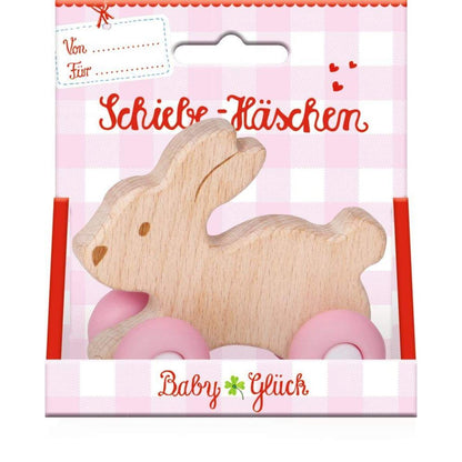 Die Spiegelburg Schiebe-Häschen aus Holz BabyGlück
