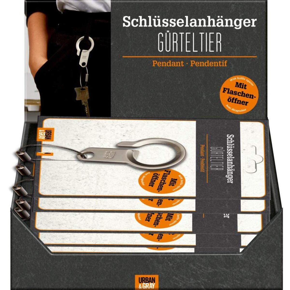 Die Spiegelburg Schlüsselanhänger mit Licht&Sound WRROOOM! Urban&Gray