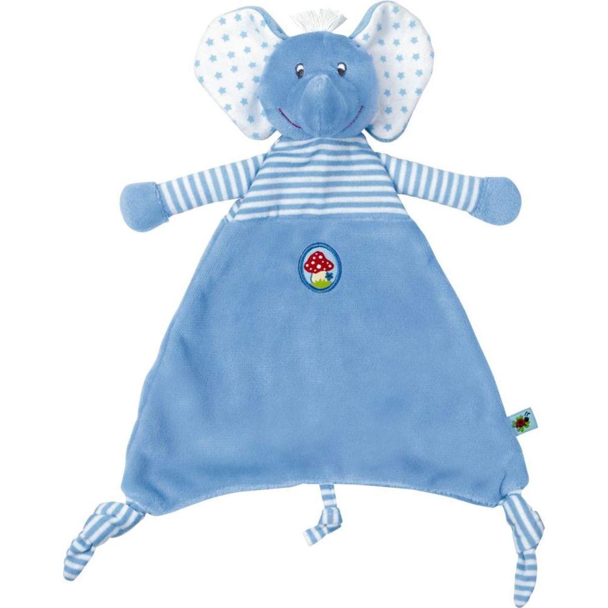 Die Spiegelburg Schnuffeltuch Elefant BabyGlück, hellblau