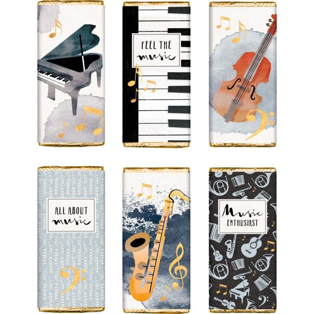 Die Spiegelburg Schokolade - Kleine Schokogrüße 30g sort. (All about music)