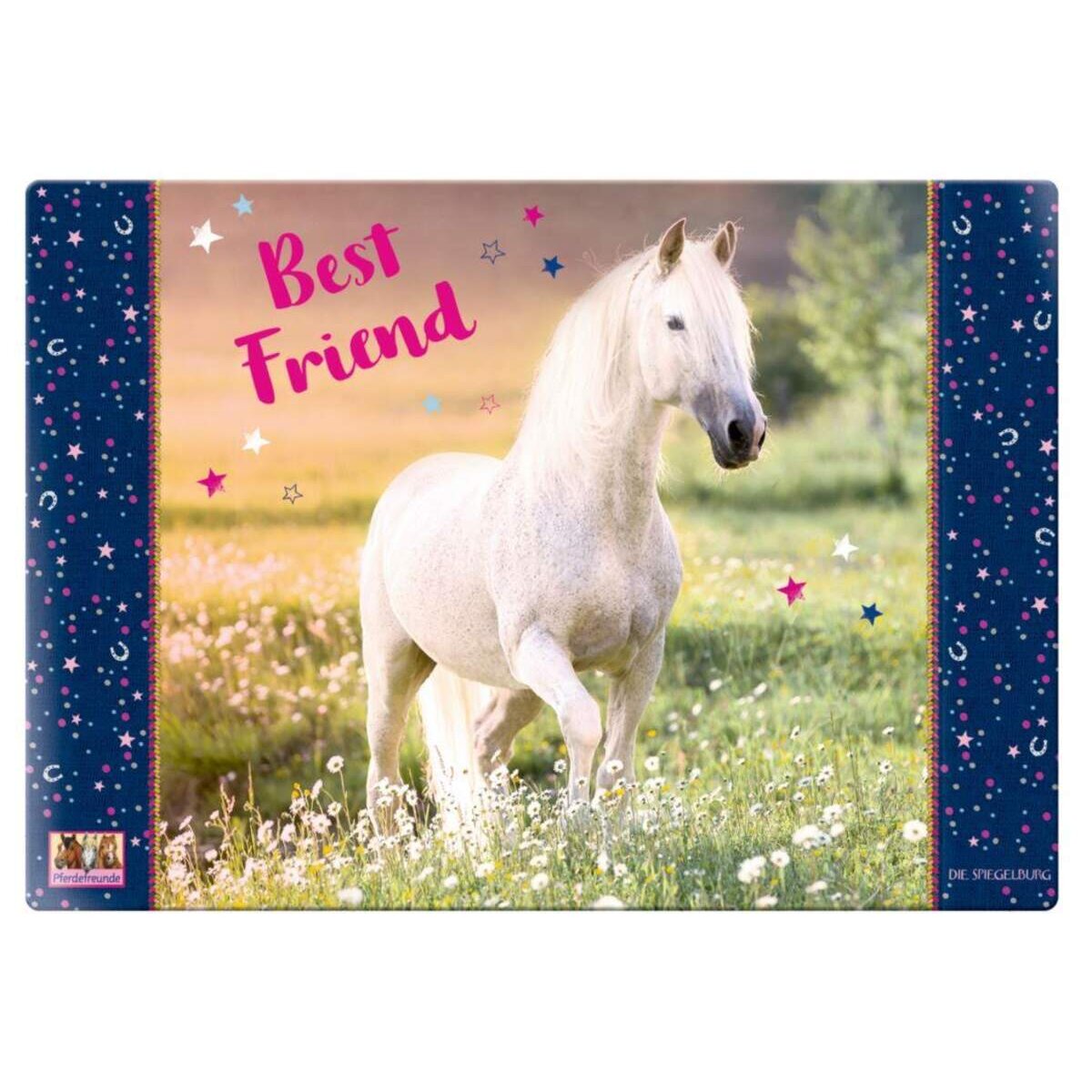 Die Spiegelburg Schreibtischauflage "Best Friend" Pferdefreunde
