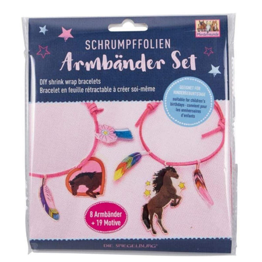 Die Spiegelburg Schrumpffolien Armbänder-Set Pferdefreunde