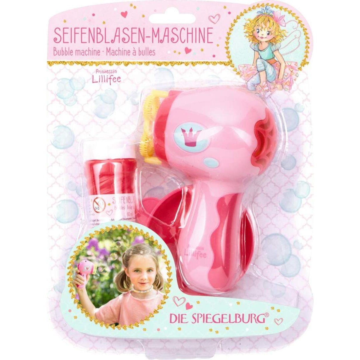 Die Spiegelburg Seifenblasenmaschine Föhn Prinzessin Lillifee