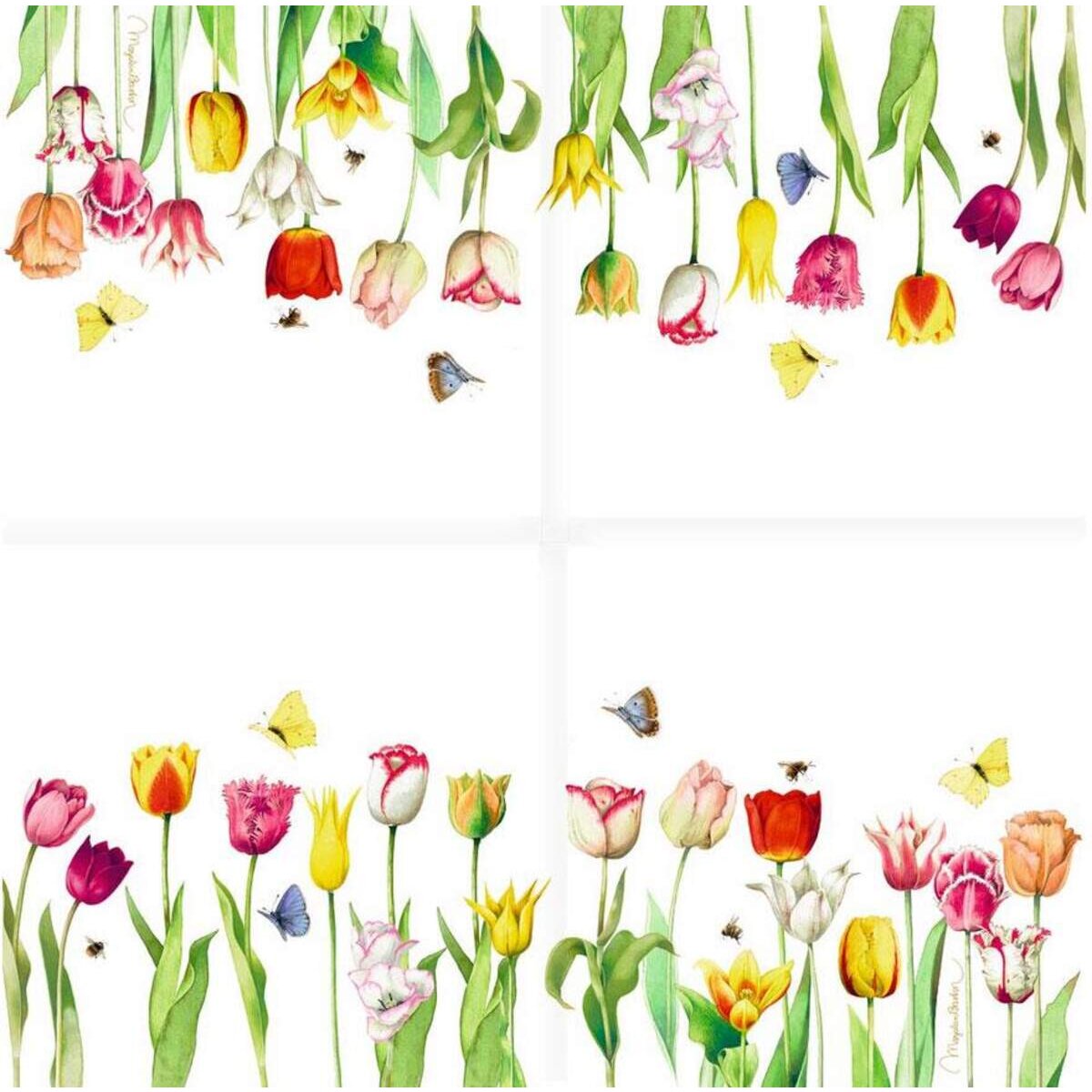 Die Spiegelburg Servietten "Tulpen" (20 St.) GartenLiebe (M. Bastin)