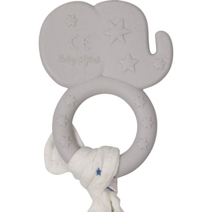 Die Spiegelburg Silikon Beißring mit Schnuffeltuch Elefant - BabyGlück