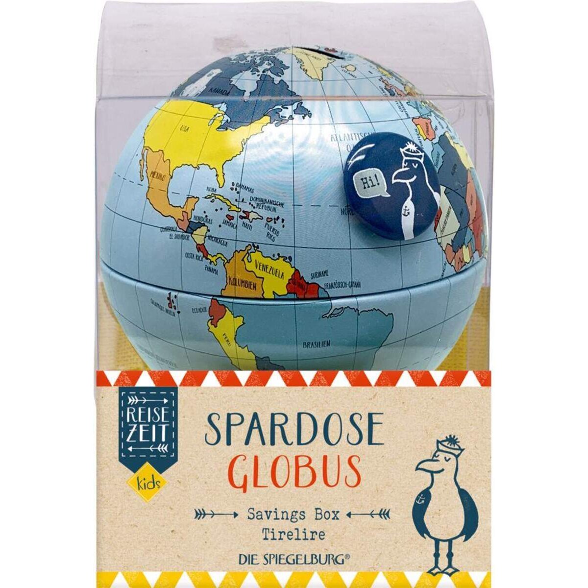 Die Spiegelburg Spardose "Globus" Reisezeit Kids
