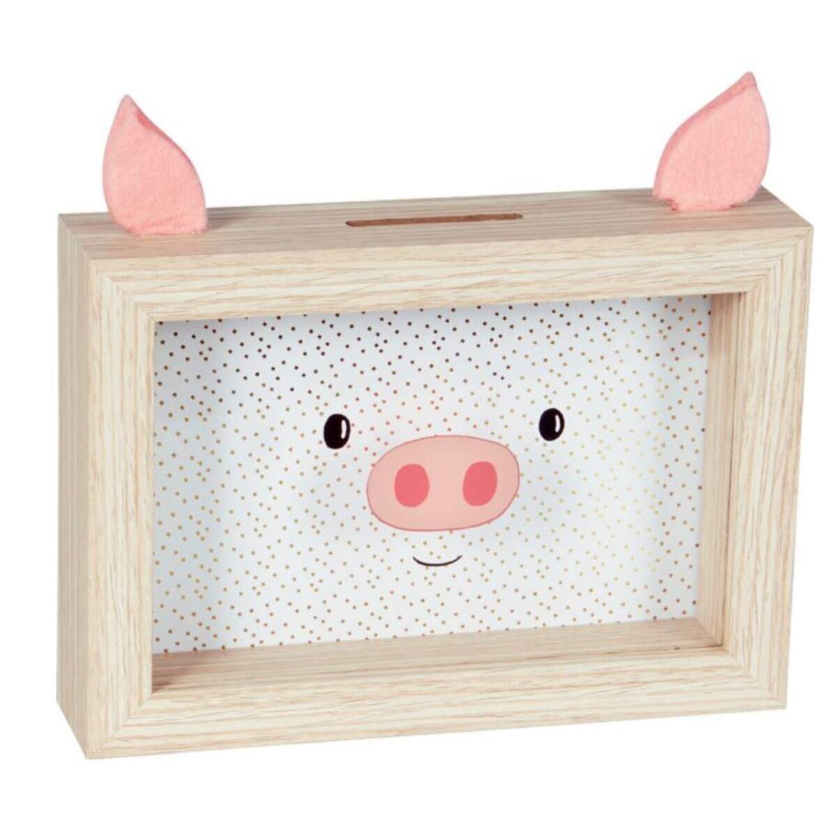 Die Spiegelburg Sparschwein-Bilderrahmen Viel Glück