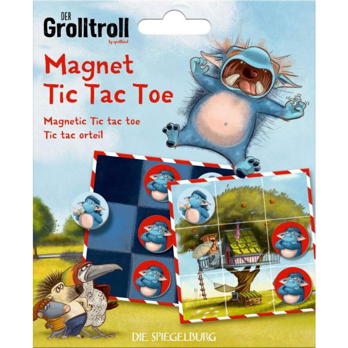 Die Spiegelburg Spiel "Magnet Tic Tac Toe" Der Grolltroll
