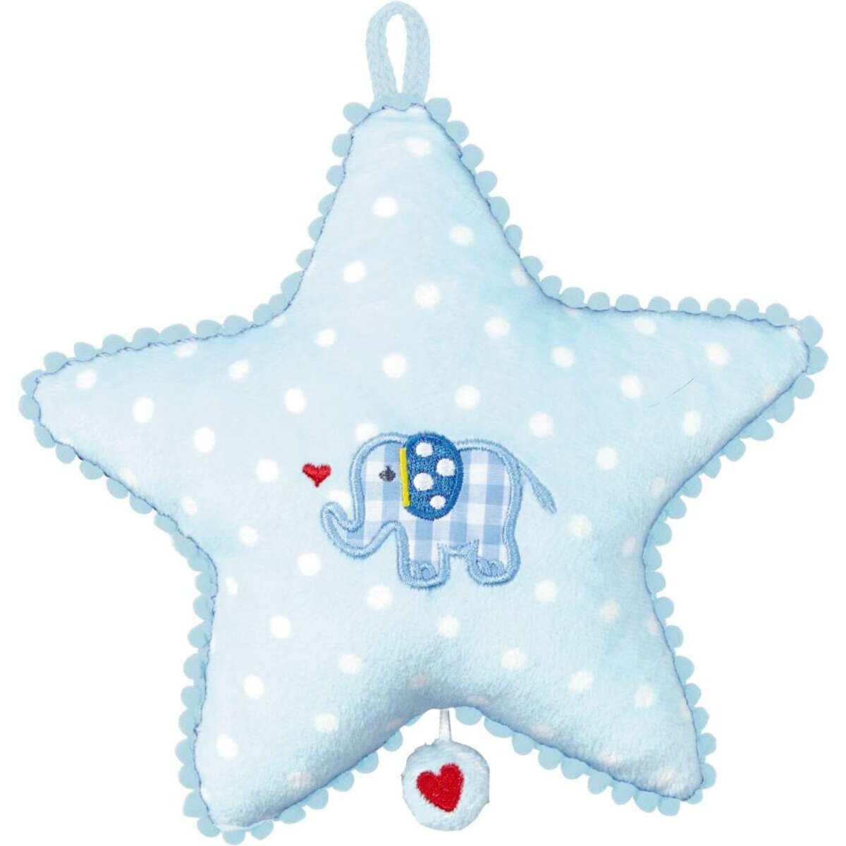 Die Spiegelburg Spieluhr Stern BabyGlück, hellblau (Elefant)