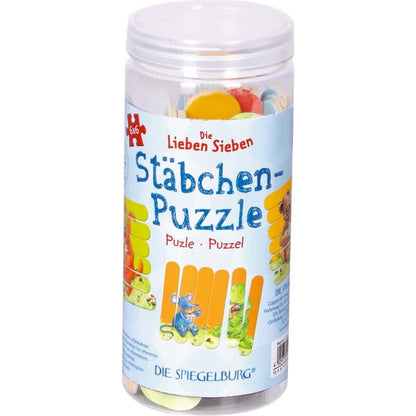 Die Spiegelburg Stäbchen-Puzzle Die Lieben Sieben (3x6 Teile)