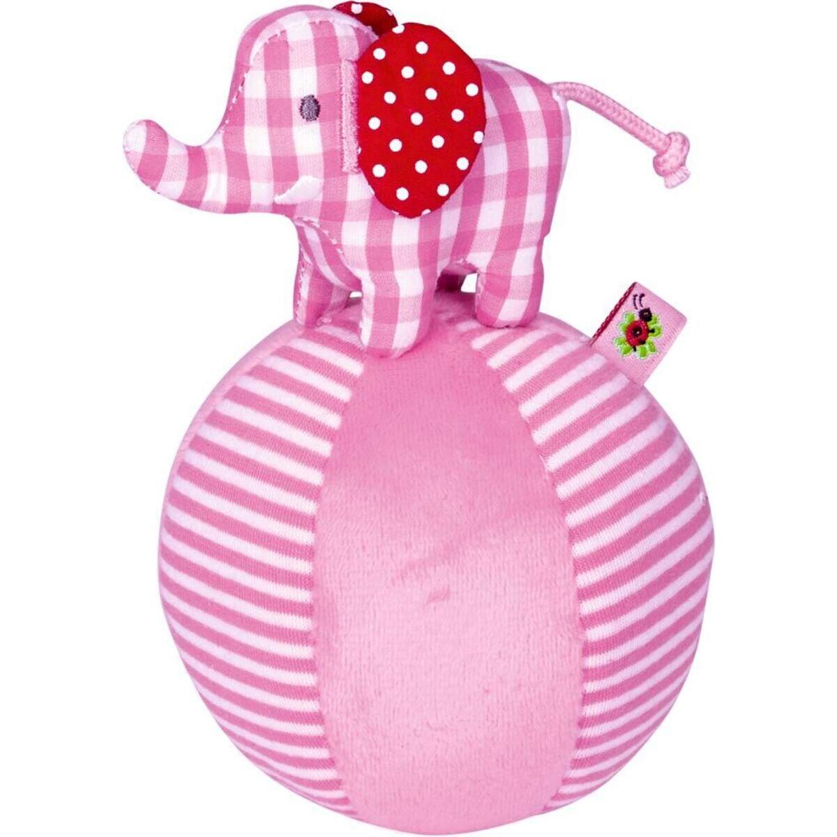 Die Spiegelburg Steh-auf-Elefant mit Glockenspiel BabyGlück, rosa