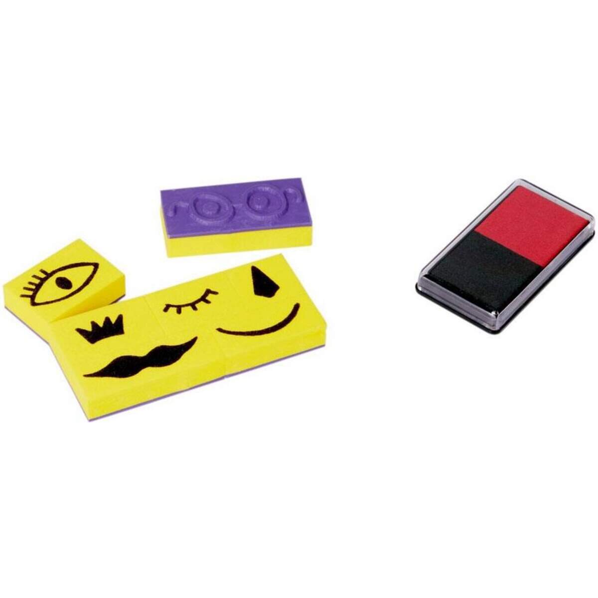 Die Spiegelburg Stempel-Set "Gesicht+Stadt" Bunte Geschenke, 1 Stück, 2-fach