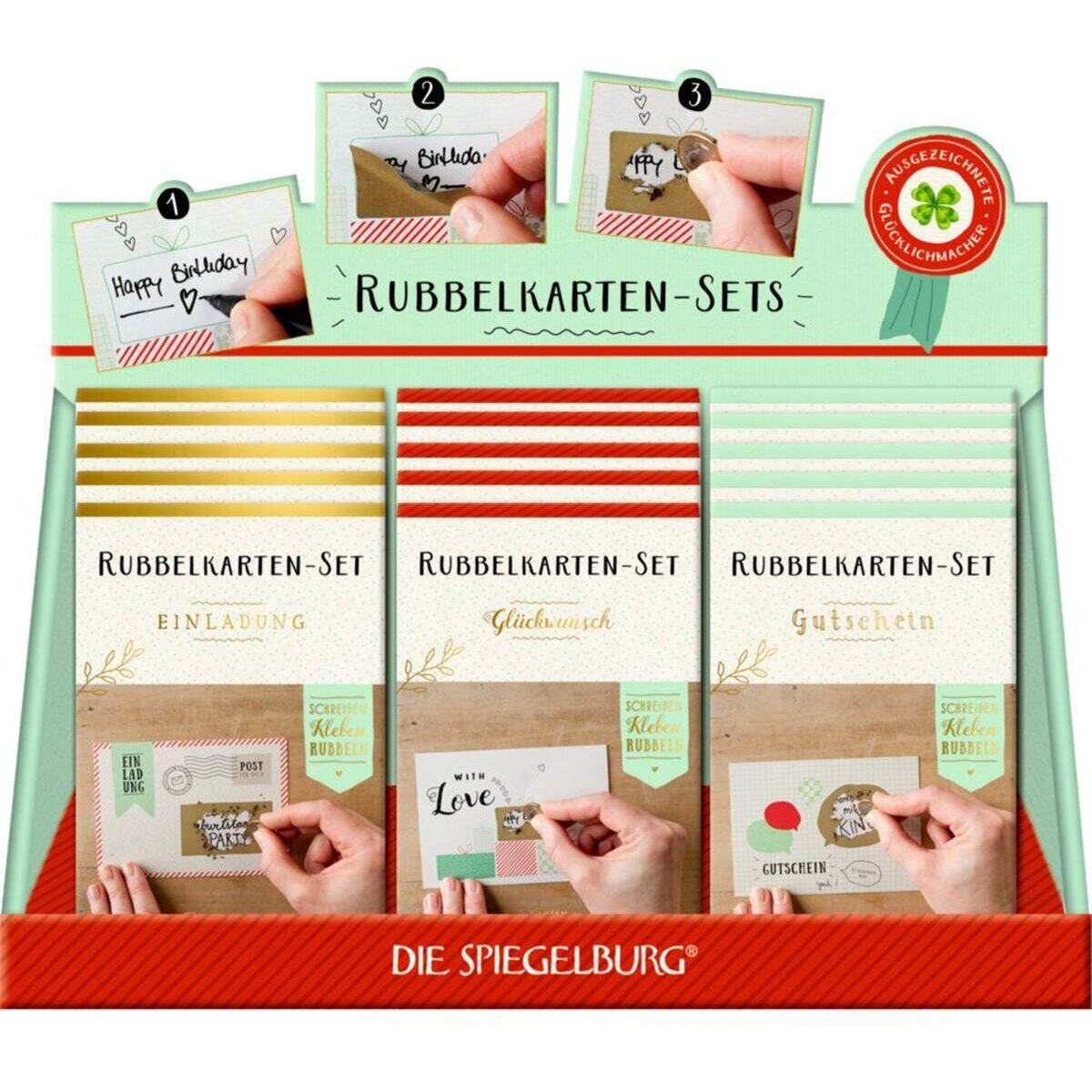 Die Spiegelburg TA Rubbelkarten-Sets Viel Glück (Einlad./Gutsch./Glückw.)