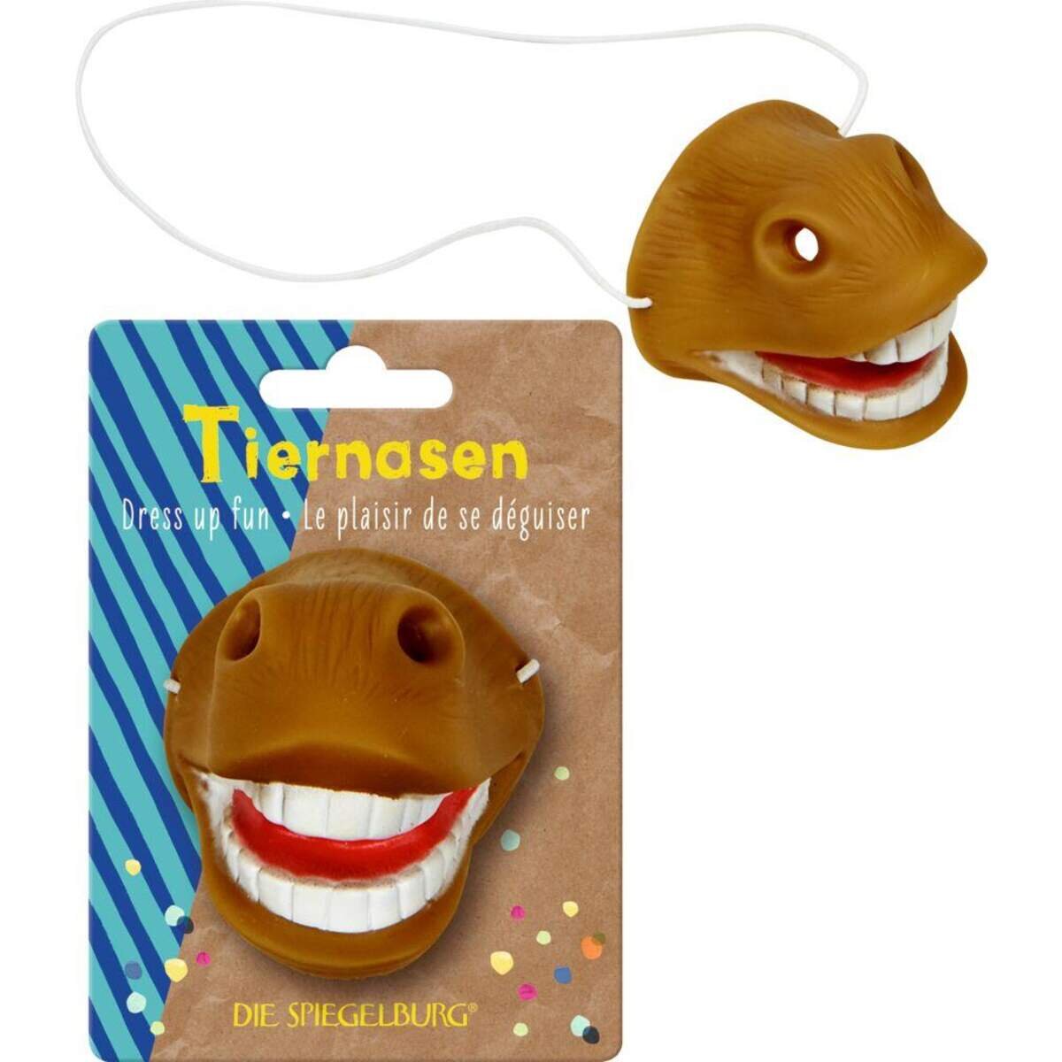 Die Spiegelburg Tiernasen Verkleidungsspaß  Bunte Geschenke, sortiert