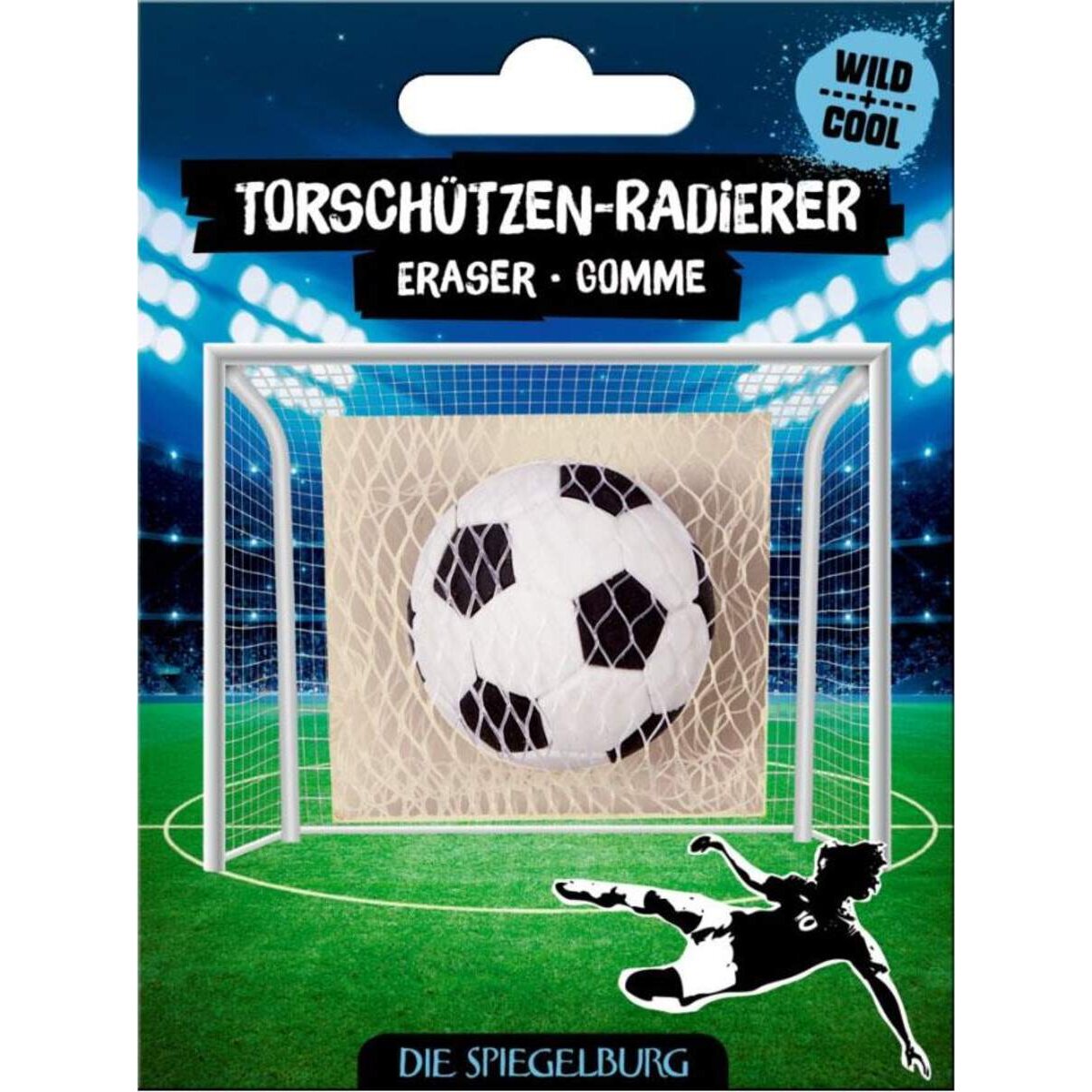 Die Spiegelburg Torschützen-Radierer Fußball Wild+Cool