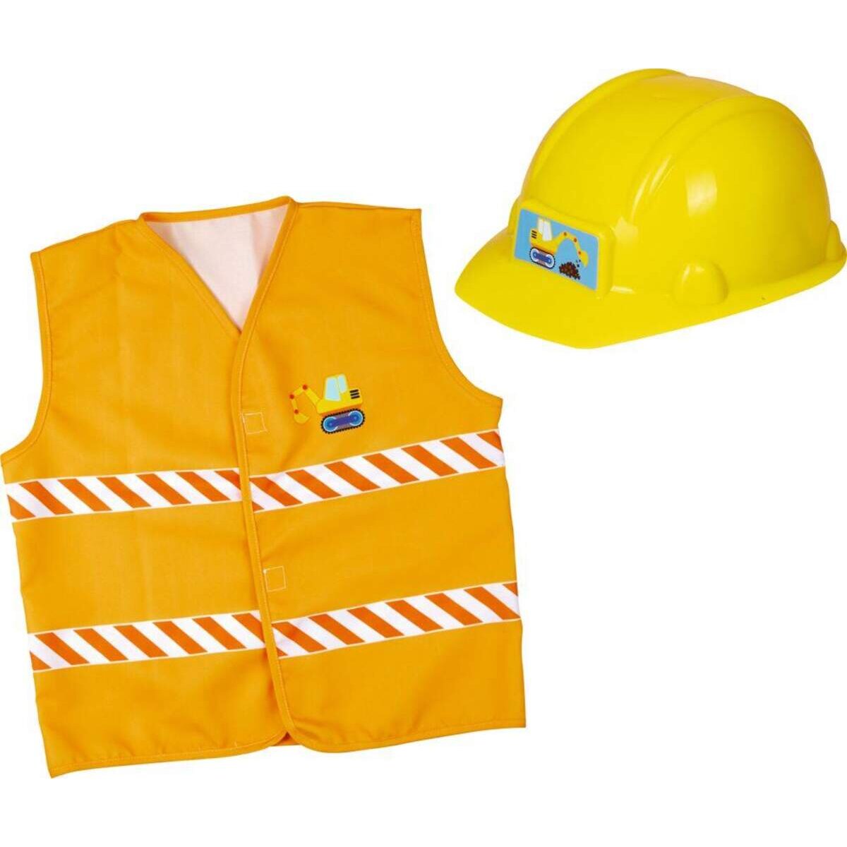 Die Spiegelburg Verkleidungsset Bauarbeiter Helm+Weste