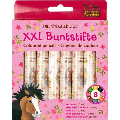 Die Spiegelburg XXL Buntstifte Mein kleiner Ponyhof (8 Stück)