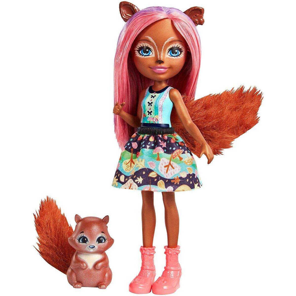 Enchantimals Eichhörnchen Mädchen Sancha Squirrel Puppe